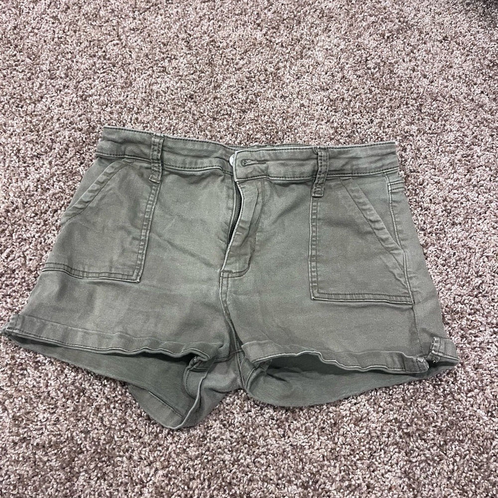 Olive Green Women's Shorts